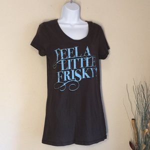 Luke Bryan graphic T Shirt dress mini Feel A Little Friskey L sleep